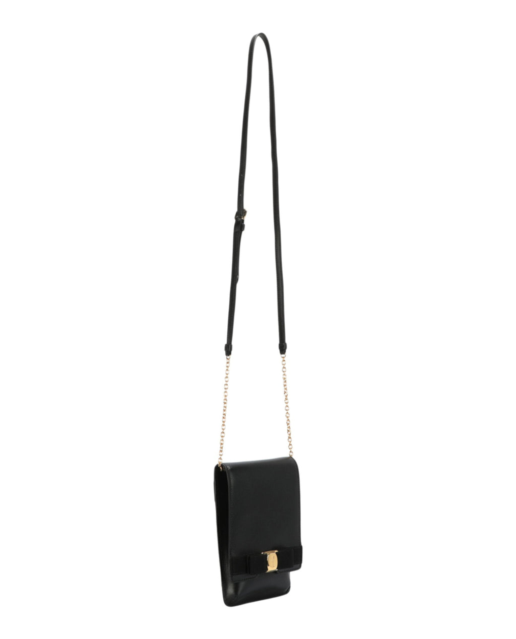 Logo Leather Convertible Crossbody Mobile Bag