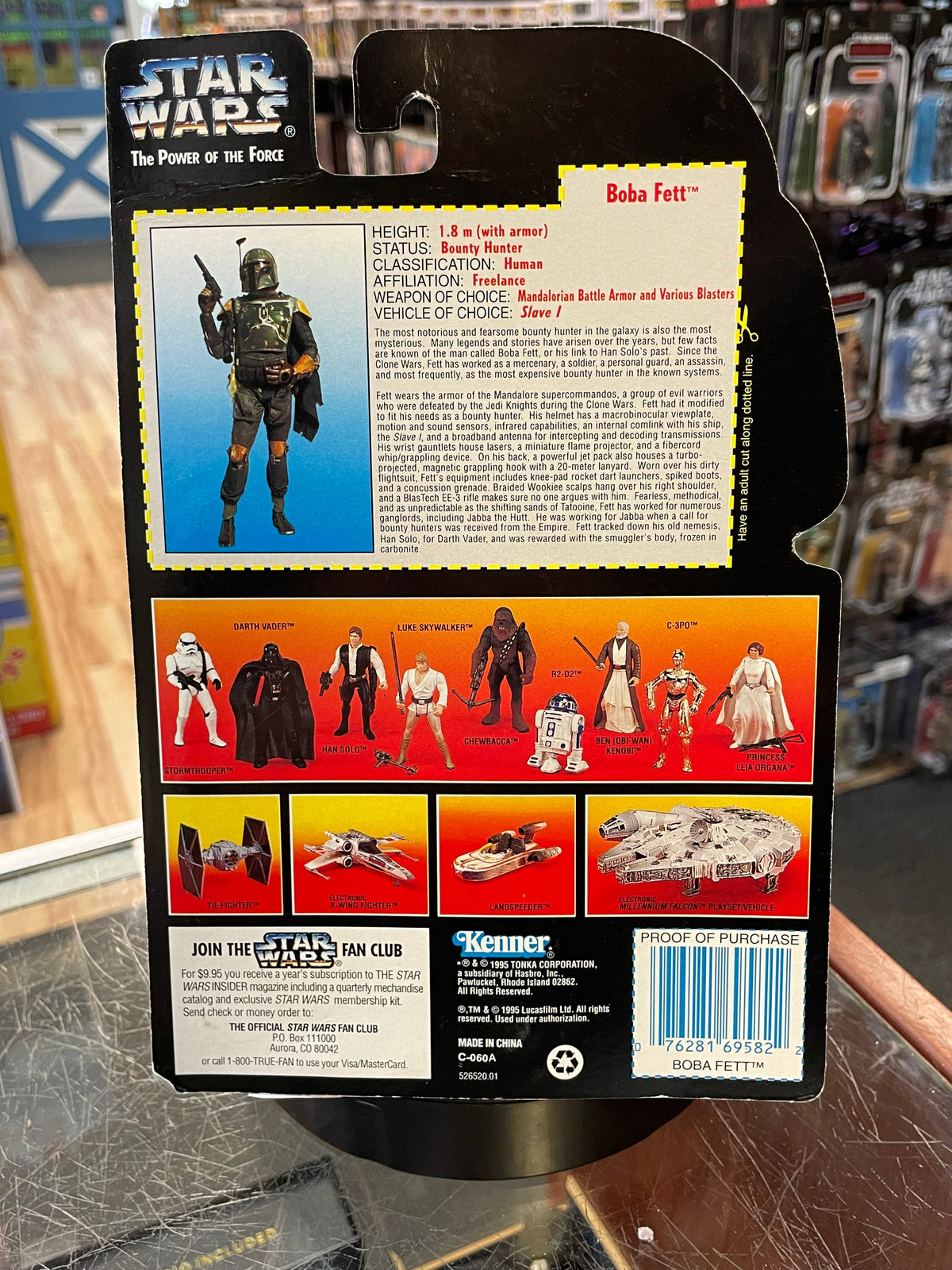 Boba Fett (Vintage Star Wars, The Power of the Force) OPEN BOX