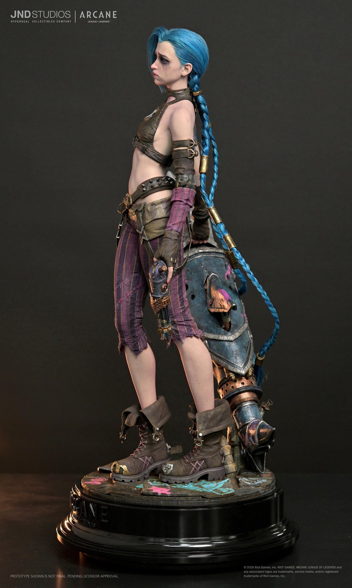 League of Legends Arcane: Jinx with 2 Head Variants 1/3 Scale Hyper Real