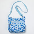 Paw Print Nylon Crossbody Purse | Adjustable Strap with Zip Pockets