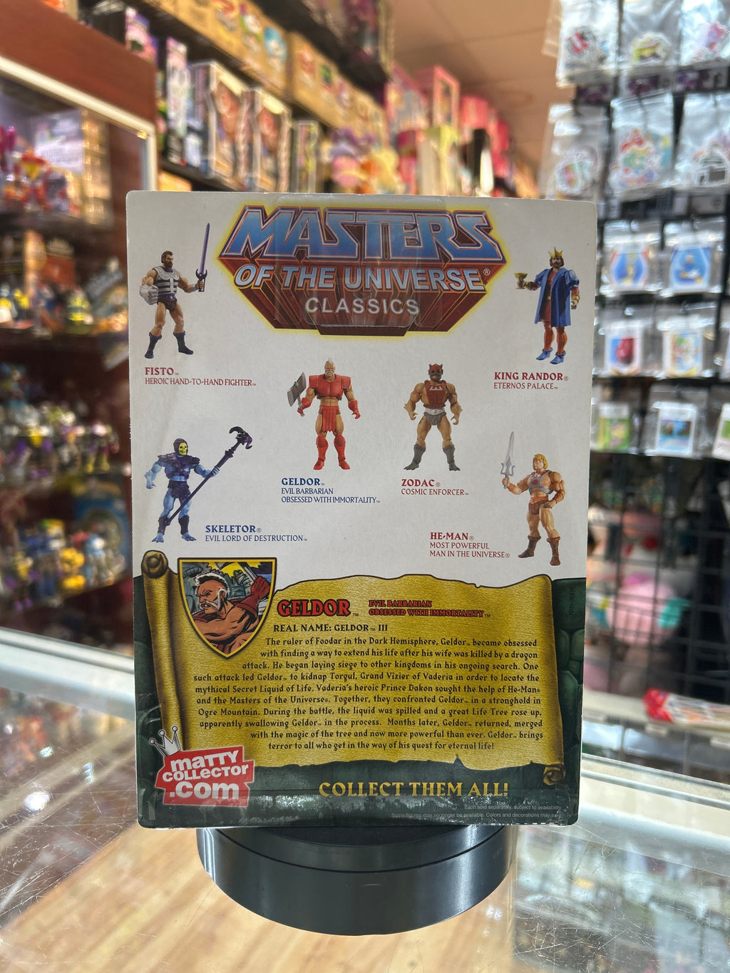 Geldor (Mattel, Classics, MOTU) **SEALED**