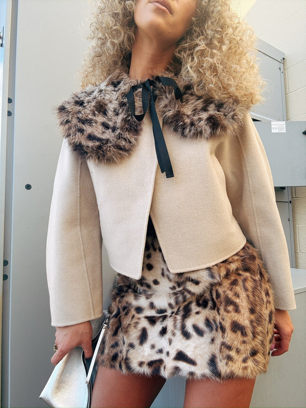 Aknvas Lis Faux Fur Skirt