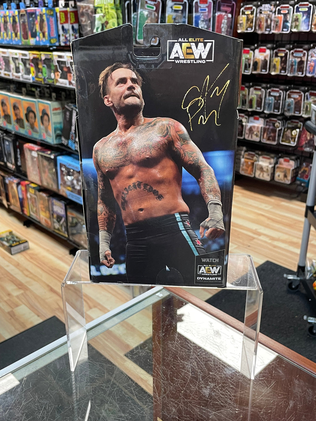 CM Punk Unrivaled (AEW Wrestling, Jazwares) **SEALED**