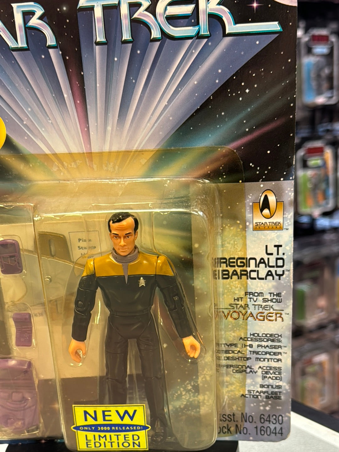 LT Reginald Barclay LE 3,000 (Vintage Star Trek, Playmates) SEALED