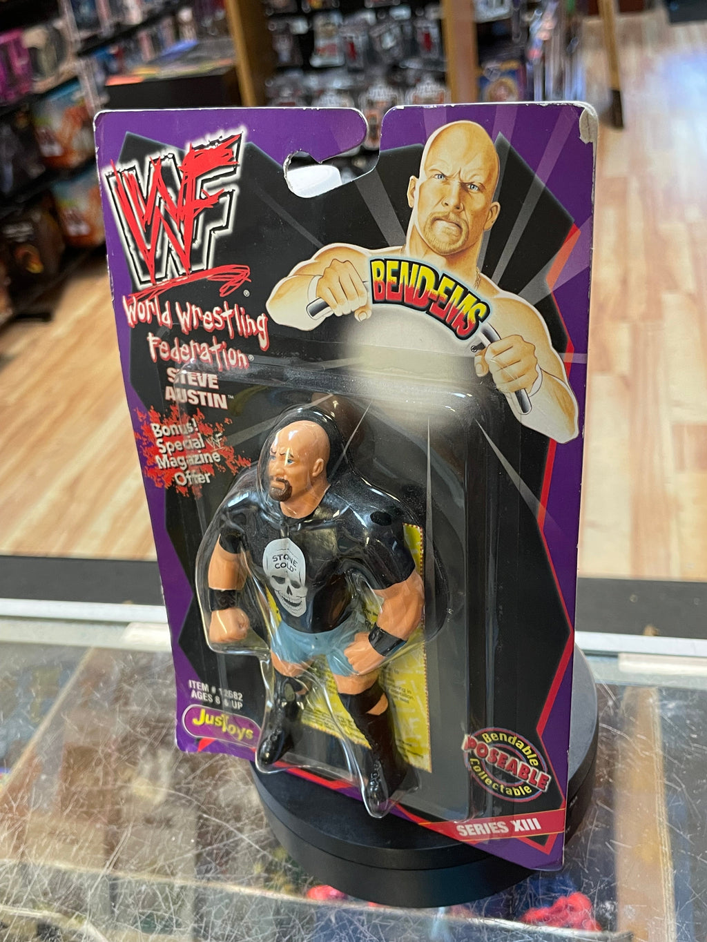Stone Cold Steve Austin (Vintage WWF, JusToys) **SEALED**