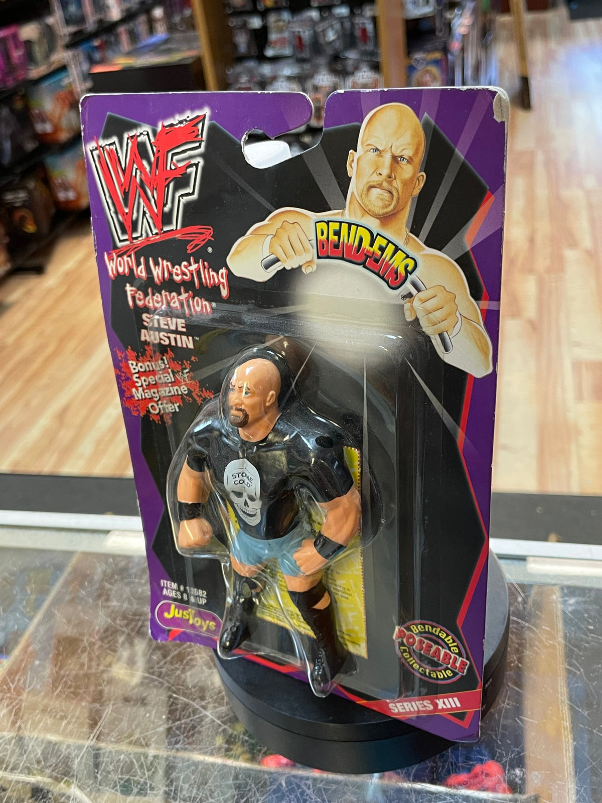 Stone Cold Steve Austin (Vintage WWF, JusToys) **SEALED**