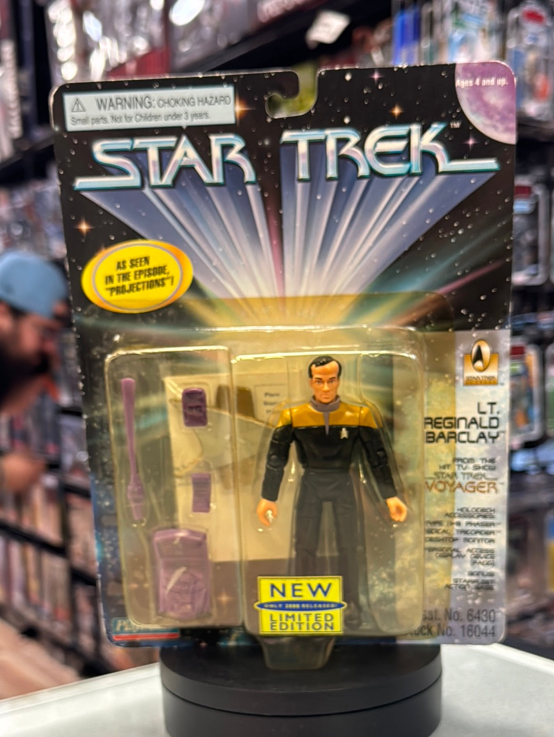 LT Reginald Barclay LE 3,000 (Vintage Star Trek, Playmates) SEALED