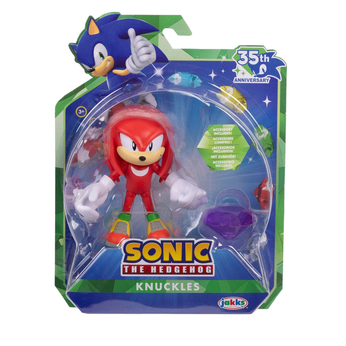 Knuckles 4" (Sonic The Hedgehog, Jakks Pacific) **SEALED**