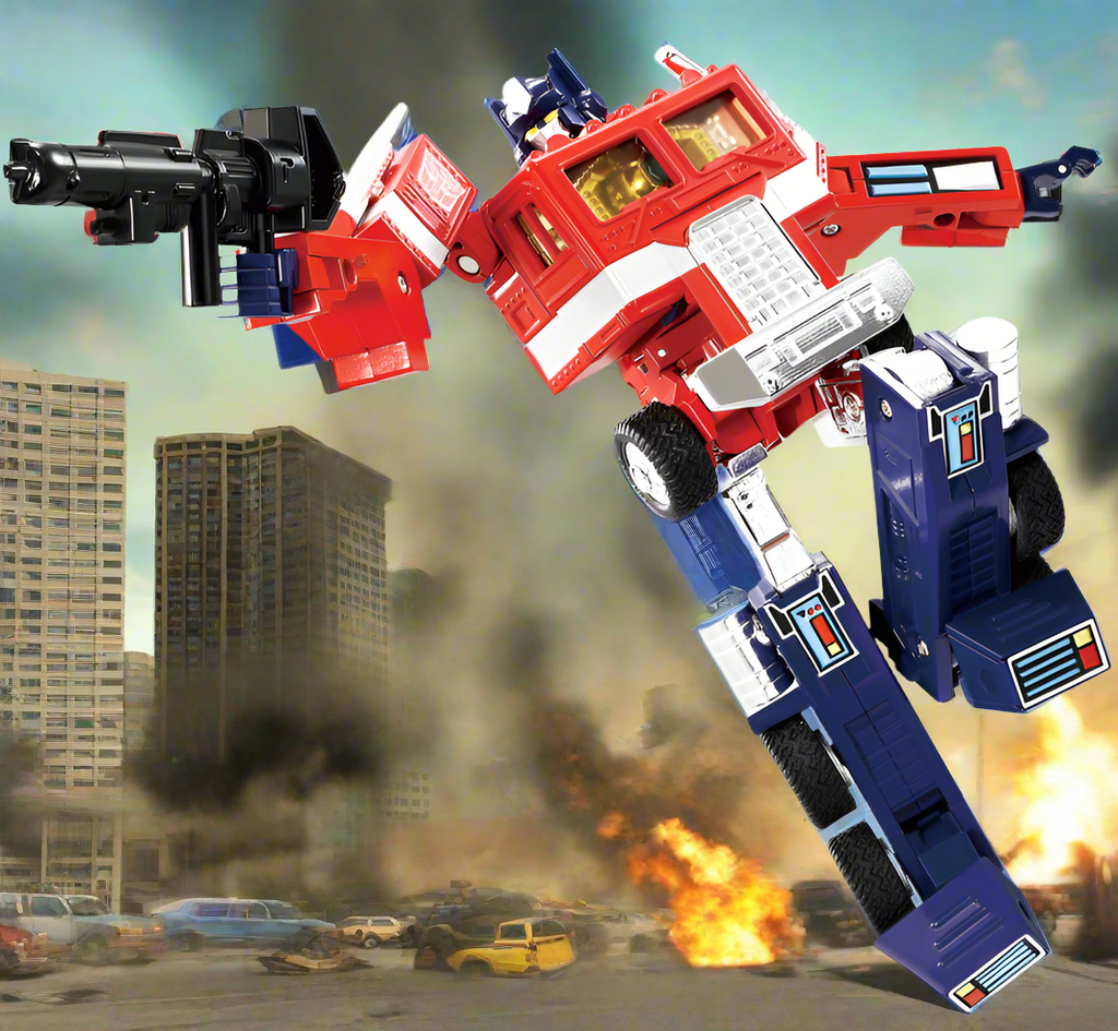 Transformers Masterpiece Missing Link C-01 Optimus Prime With Trailer