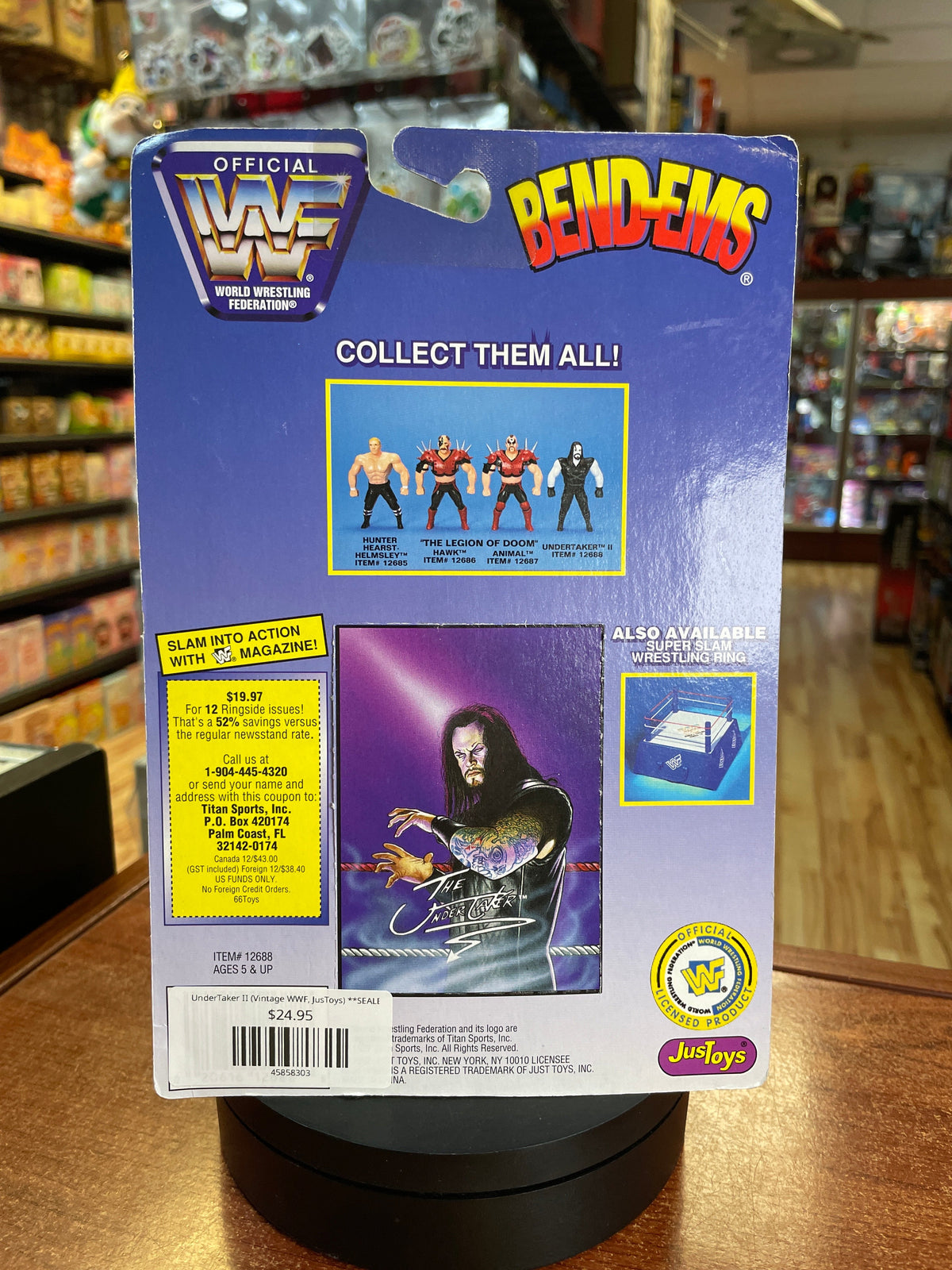 UnderTaker II (Vintage WWF, JusToys) **SEALED**