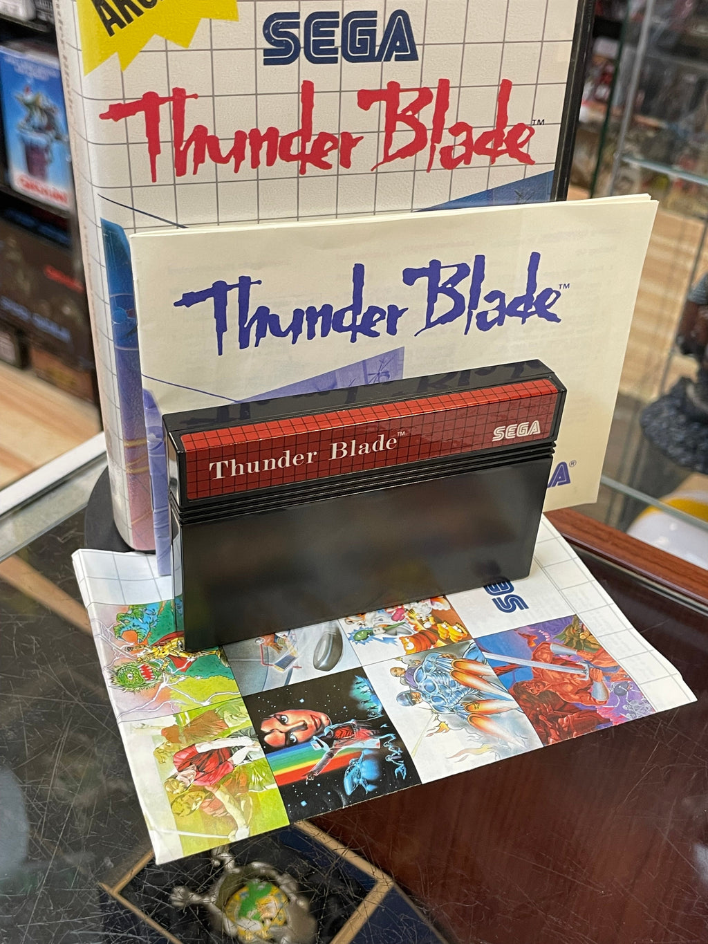 Thunder Blade (SEGA Master System SMS, Video Games) **COMPLETE**