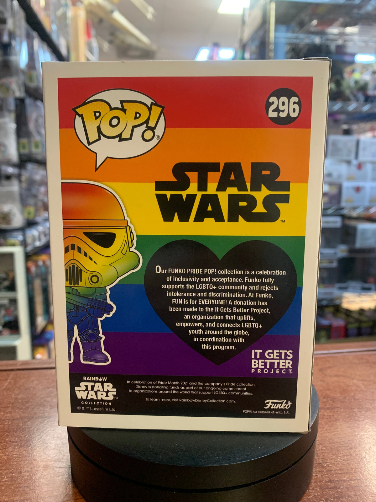 Rainbow Stormtrooper #296 (Funko Pop, Star Wars)
