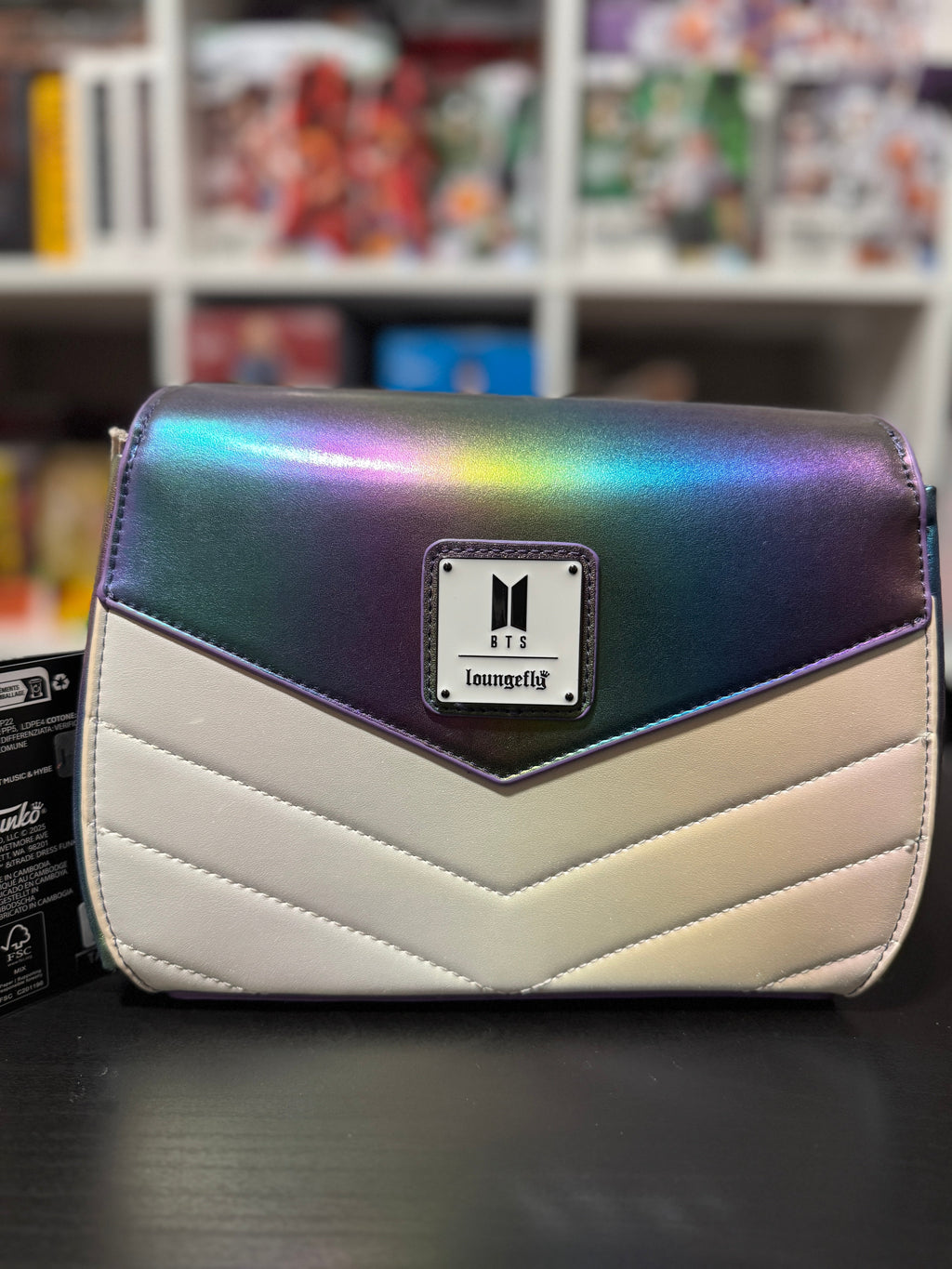 BTS Iridescent Crossbody Purse by Loungefly