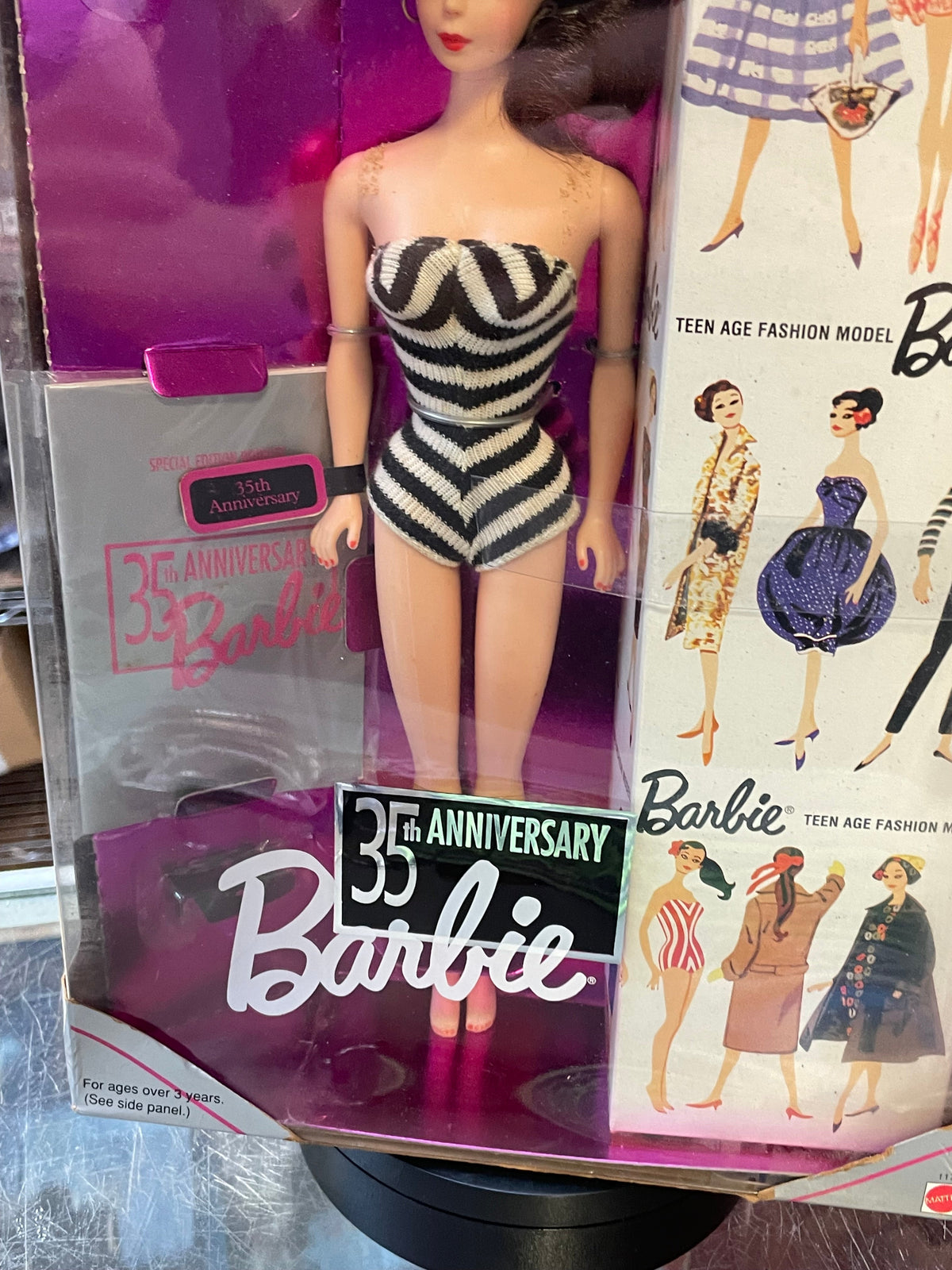 Brunette Barbie 35th #11782 (Vintage Barbie, Mattel) **SEALED**