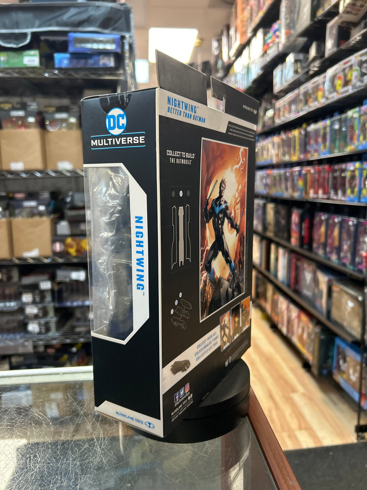 Nightwing -BAF Batmobile- (DC Multiverse, McFarlane) **SEALED**