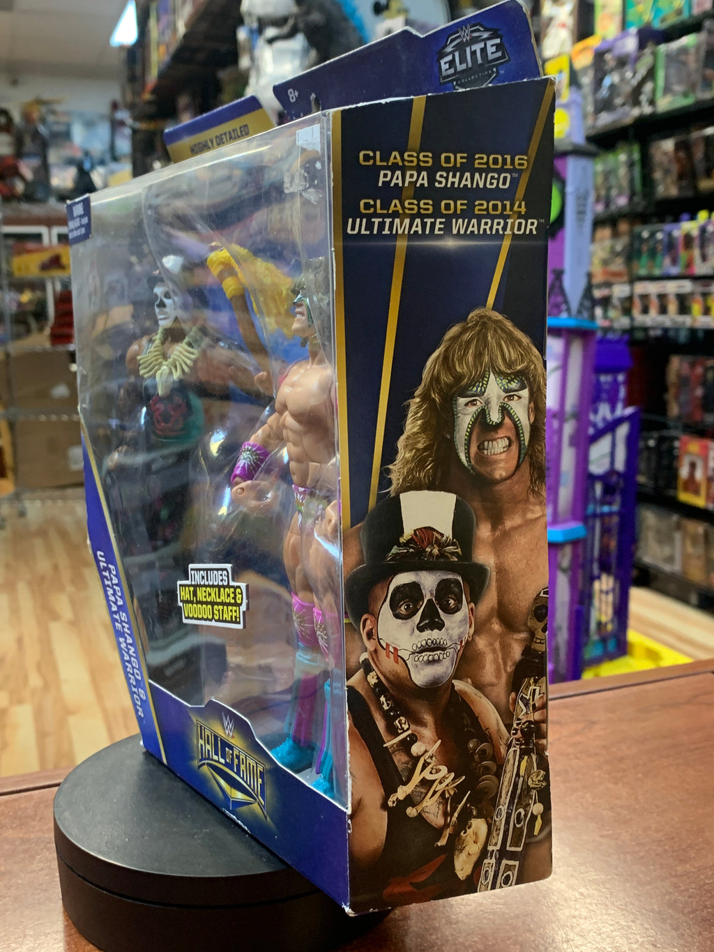 Papa Shango & Ultimate Warrior (WWE Elites, Mattel) SEALED