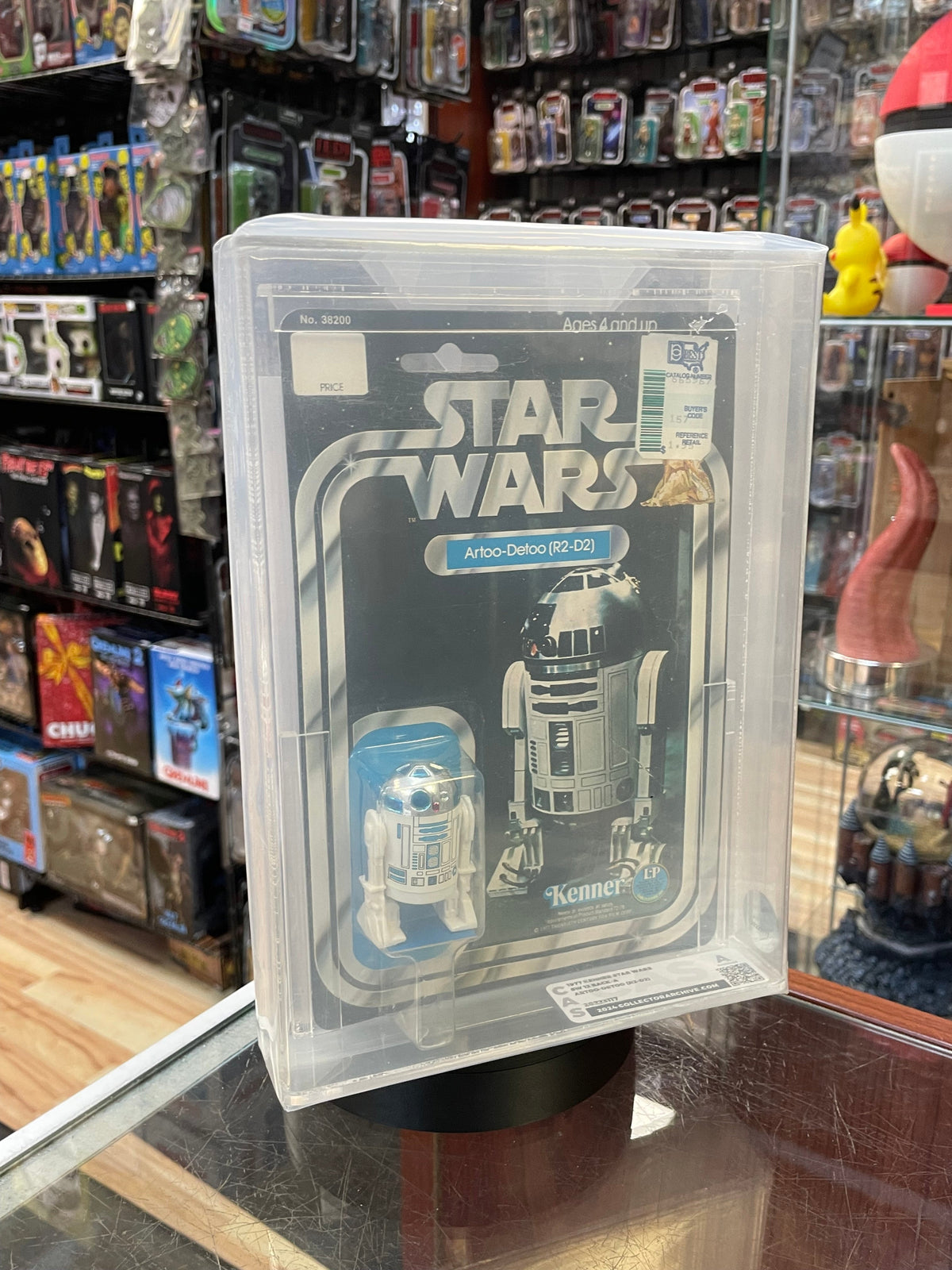 R2-D2 Artoo Detoo 12A Back (Vintage Star Wars, Kenner) GRADED