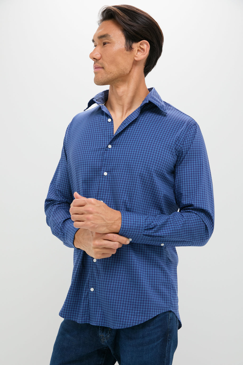 Blue Haze Conway Crown Lite Cotton-Stretch Sport Shirt
