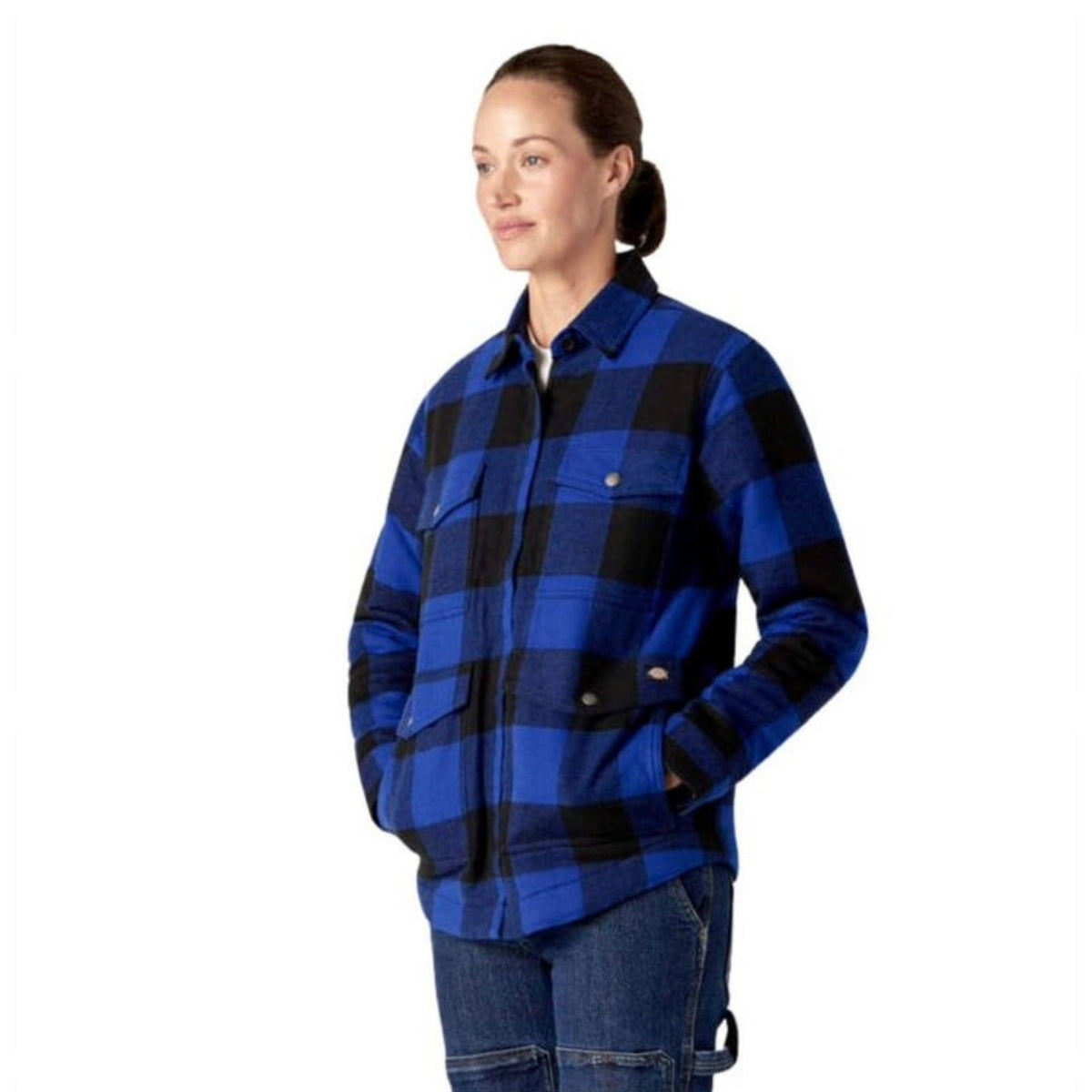 Dickies Sherpa Lined Flannel Chore Coat – Women's