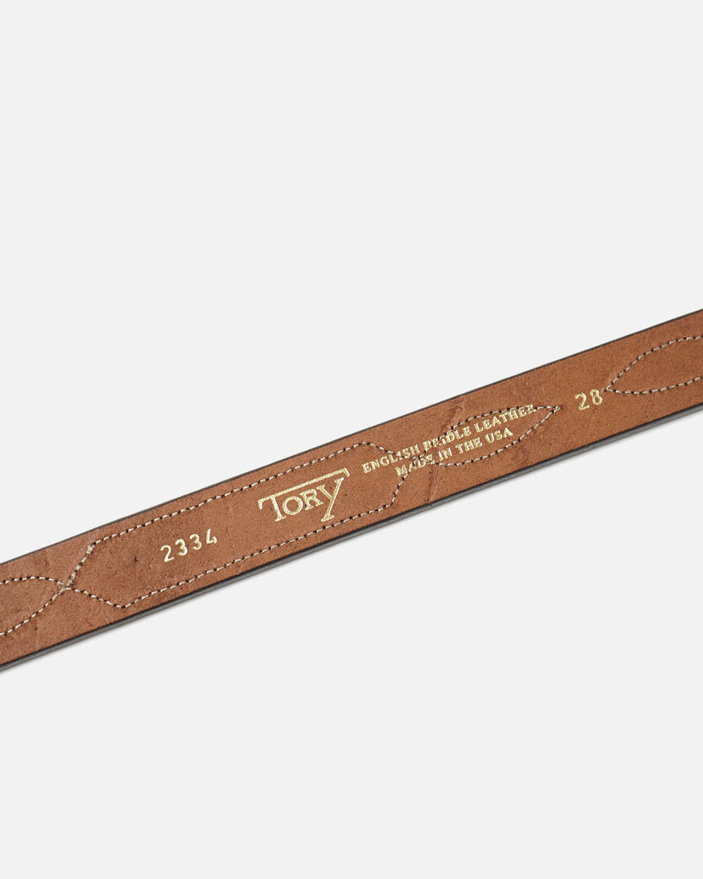 1" Repeated Stitch Leather Belt