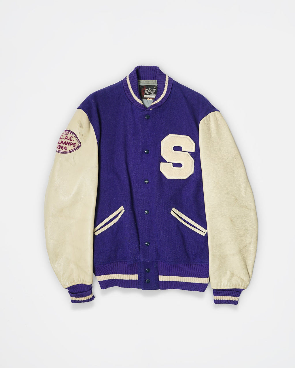 60's Wool Leather Varsity Jacket