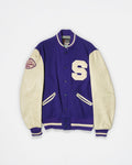 60's Wool Leather Varsity Jacket