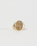 14k Gold Seal Ring / size: 9.5