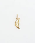 14k Gold Moon Charm