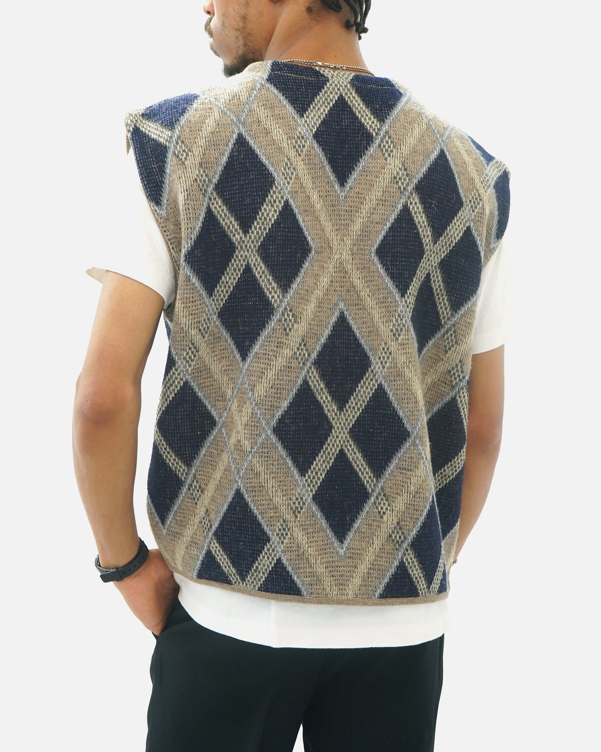 Argyle Check Vest