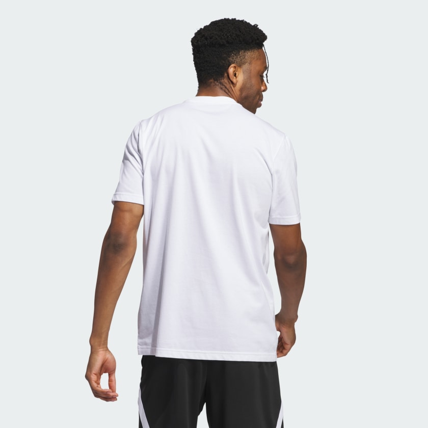Men's adidas Worldwide Hoops Logo Performance Graphic Tee