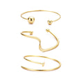 Gold Plated 3-Cuff Set