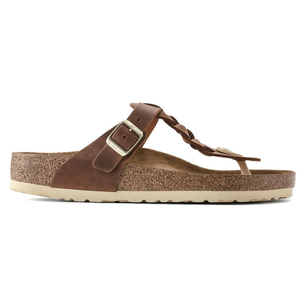 Women's Gizeh Braided Sandal In Cognac