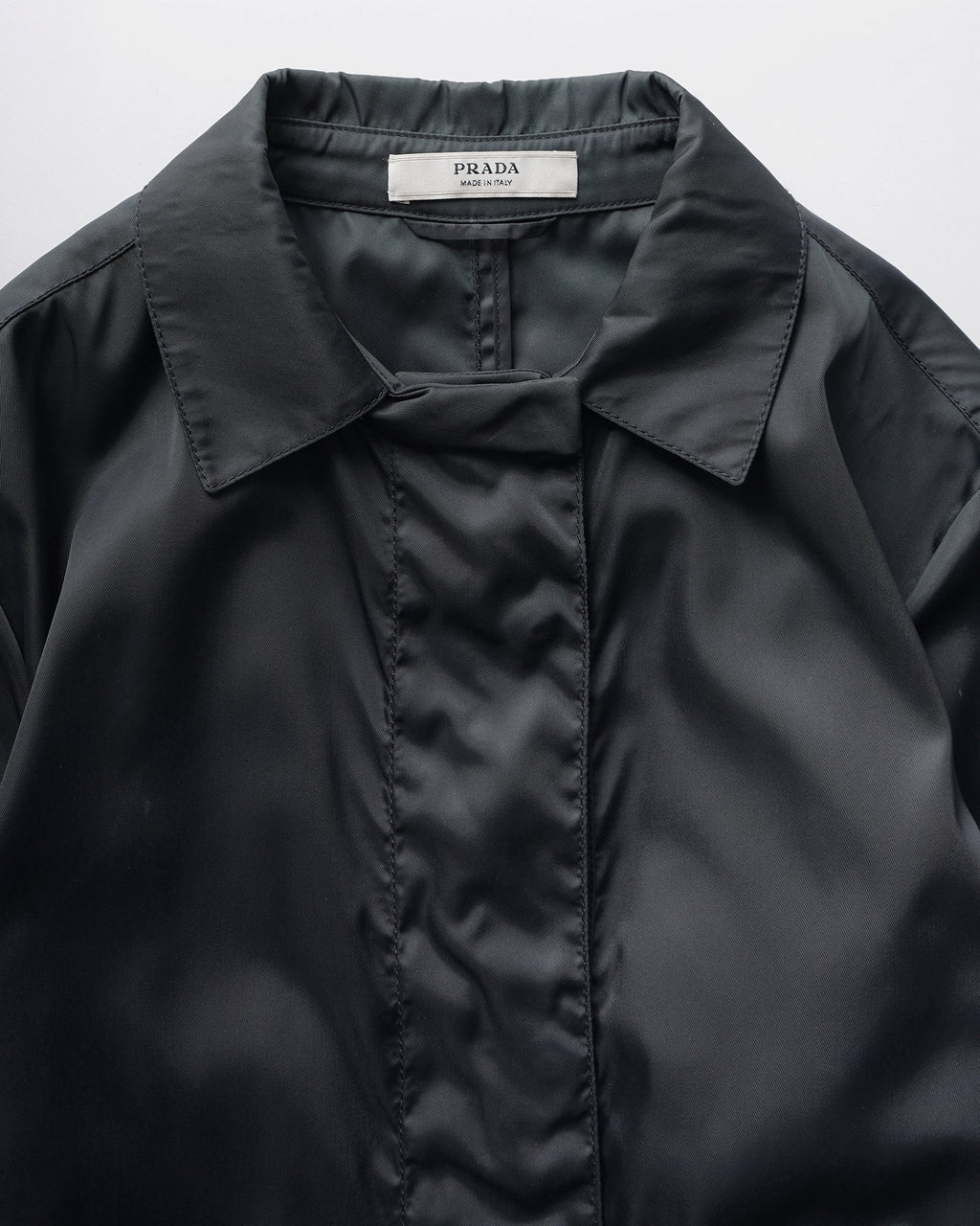Belted Nylon Coat