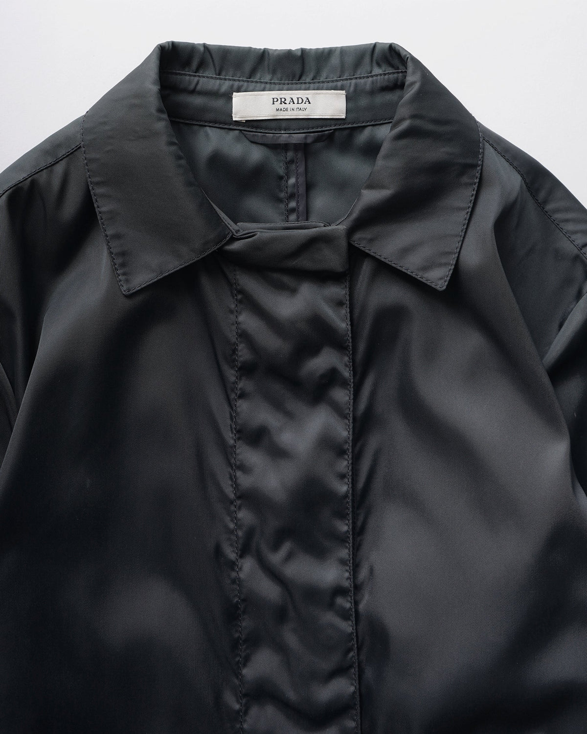Belted Nylon Coat