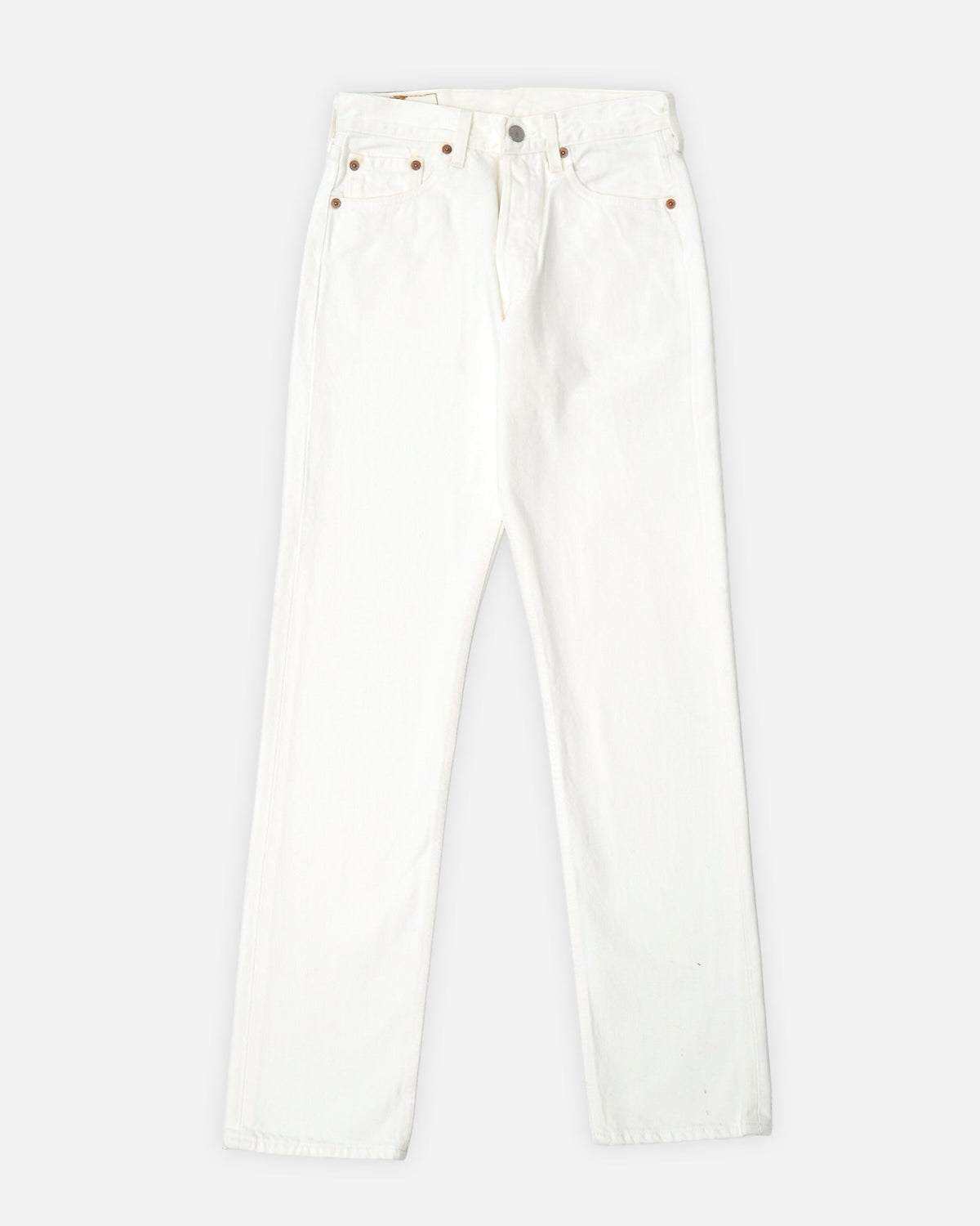 501 Straight Fit White Denim Pants / size: 27