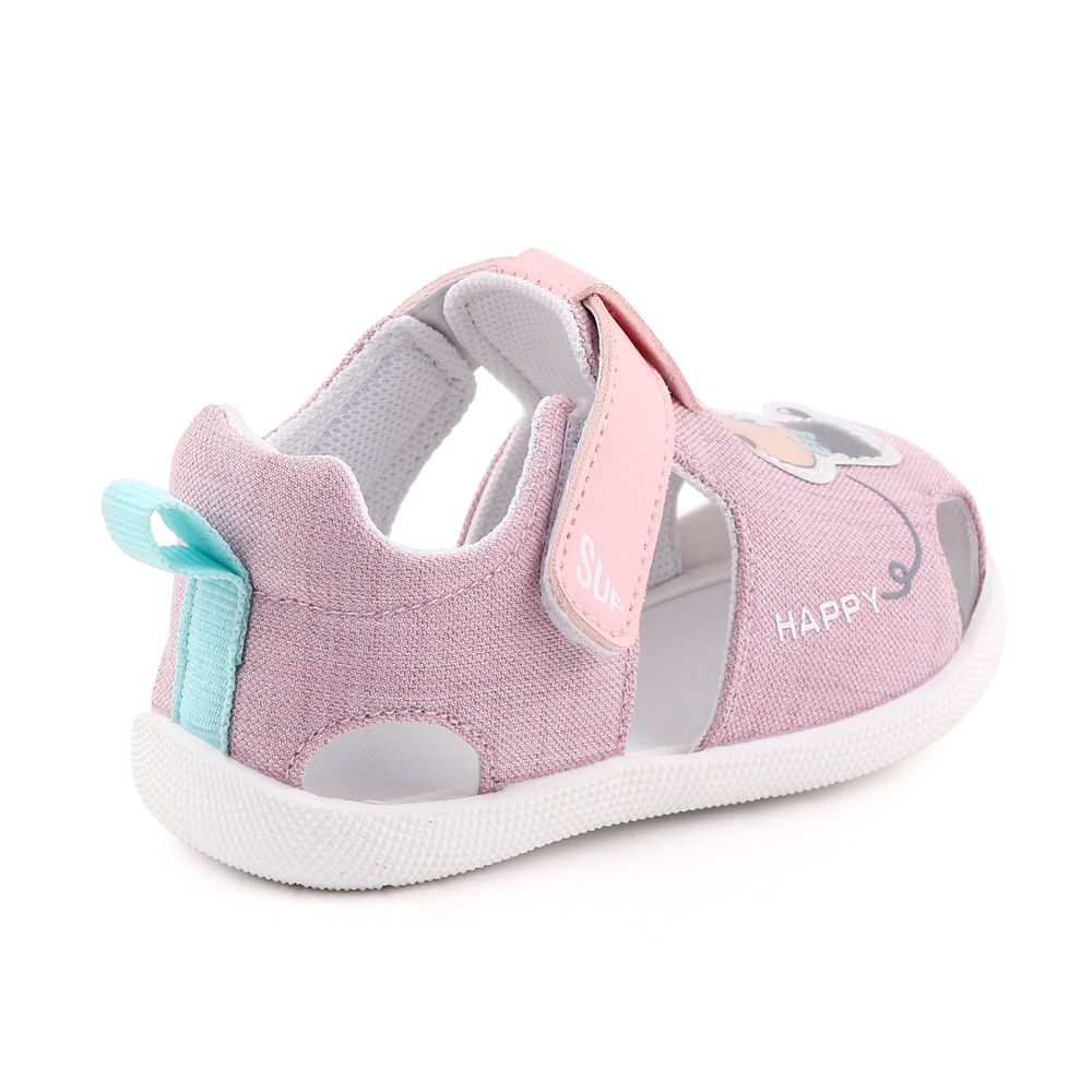 Cartoon Pink Cotton Baby Sandals Shoes