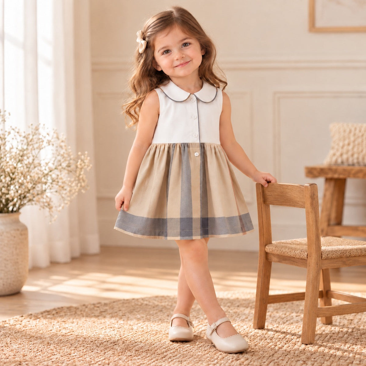 Adele Vintage Style Girls' Dress