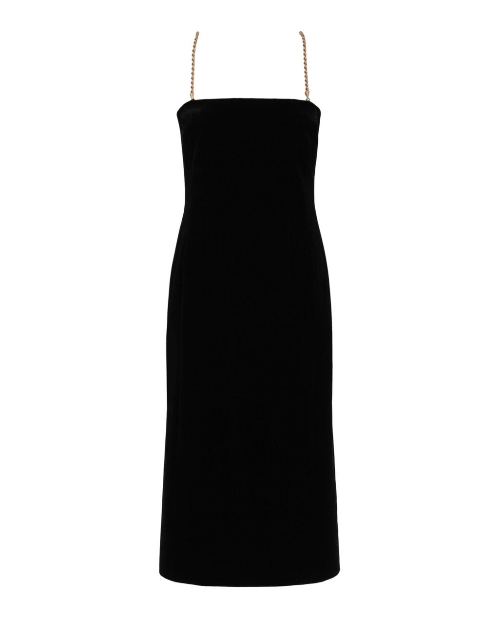 Midi Tube Dress With Twisted Chain Straps