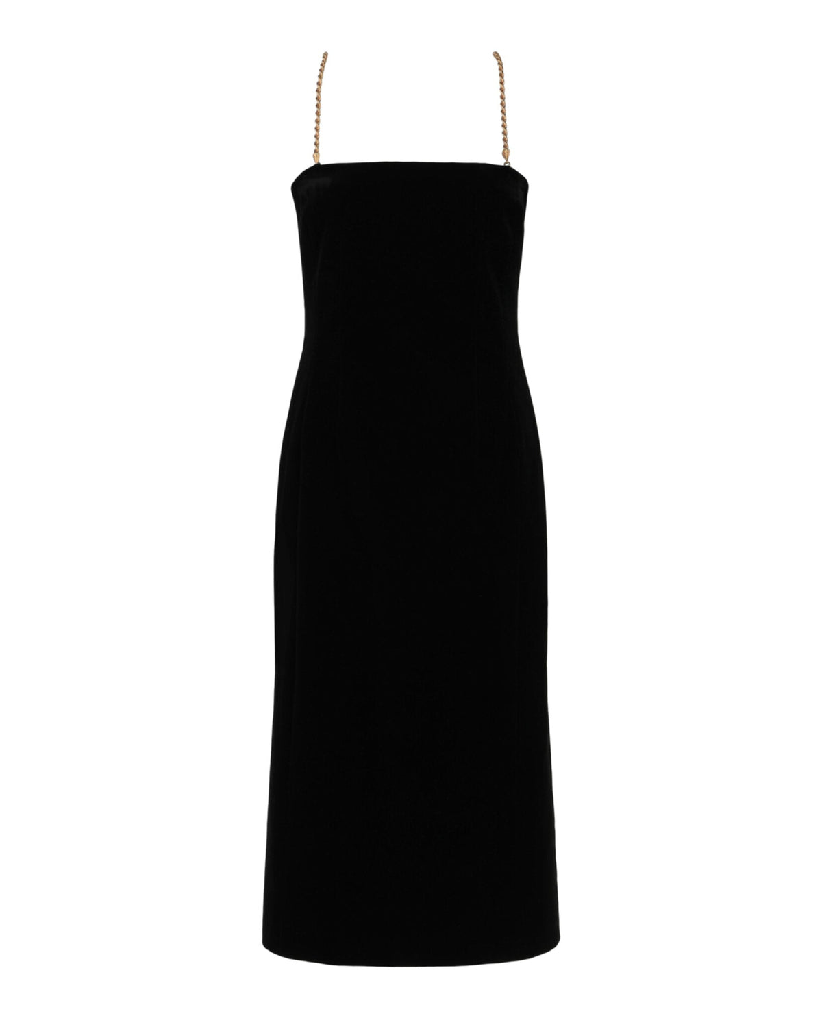 Midi Tube Dress With Twisted Chain Straps