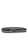 Striped Slide Buckle Belt