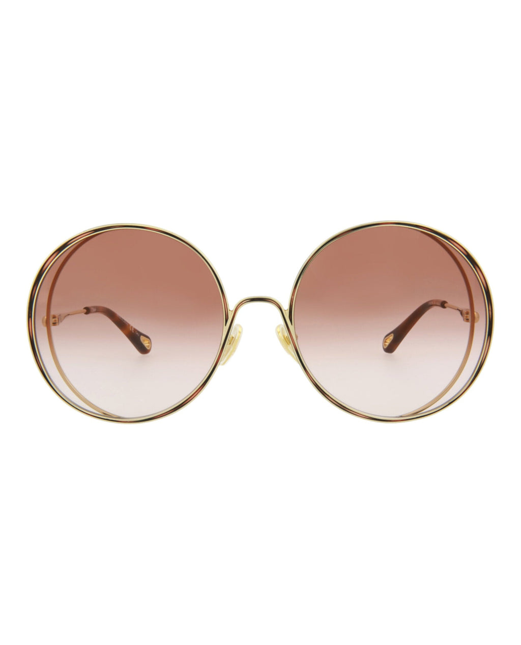 Round-Frame Metal Sunglasses