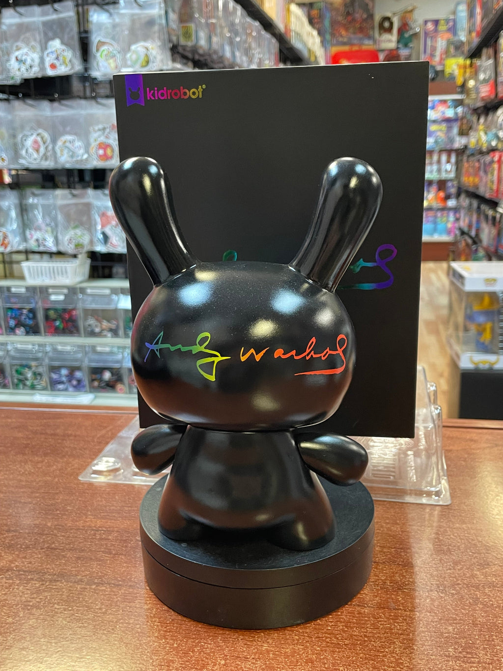 Andy Warhol Fright Wig Self-Portrait 8" (KidRobot, Masterpiece Dunny) OPEN BOX