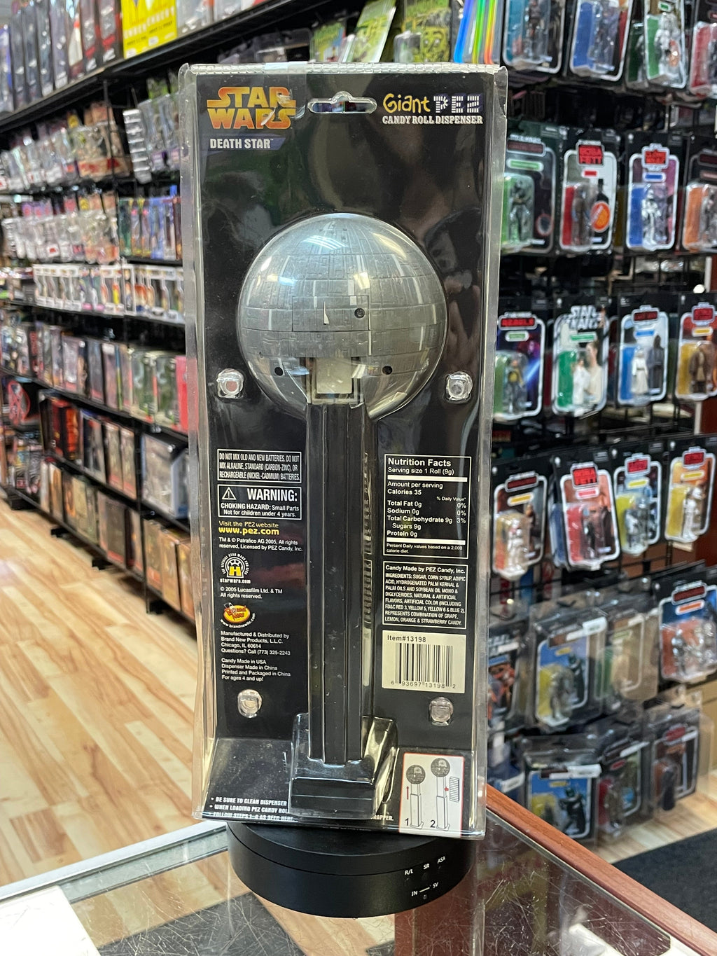 Giant Pez Death Star 12”(Star Wars, Candy Dispenser) OPEN BOX
