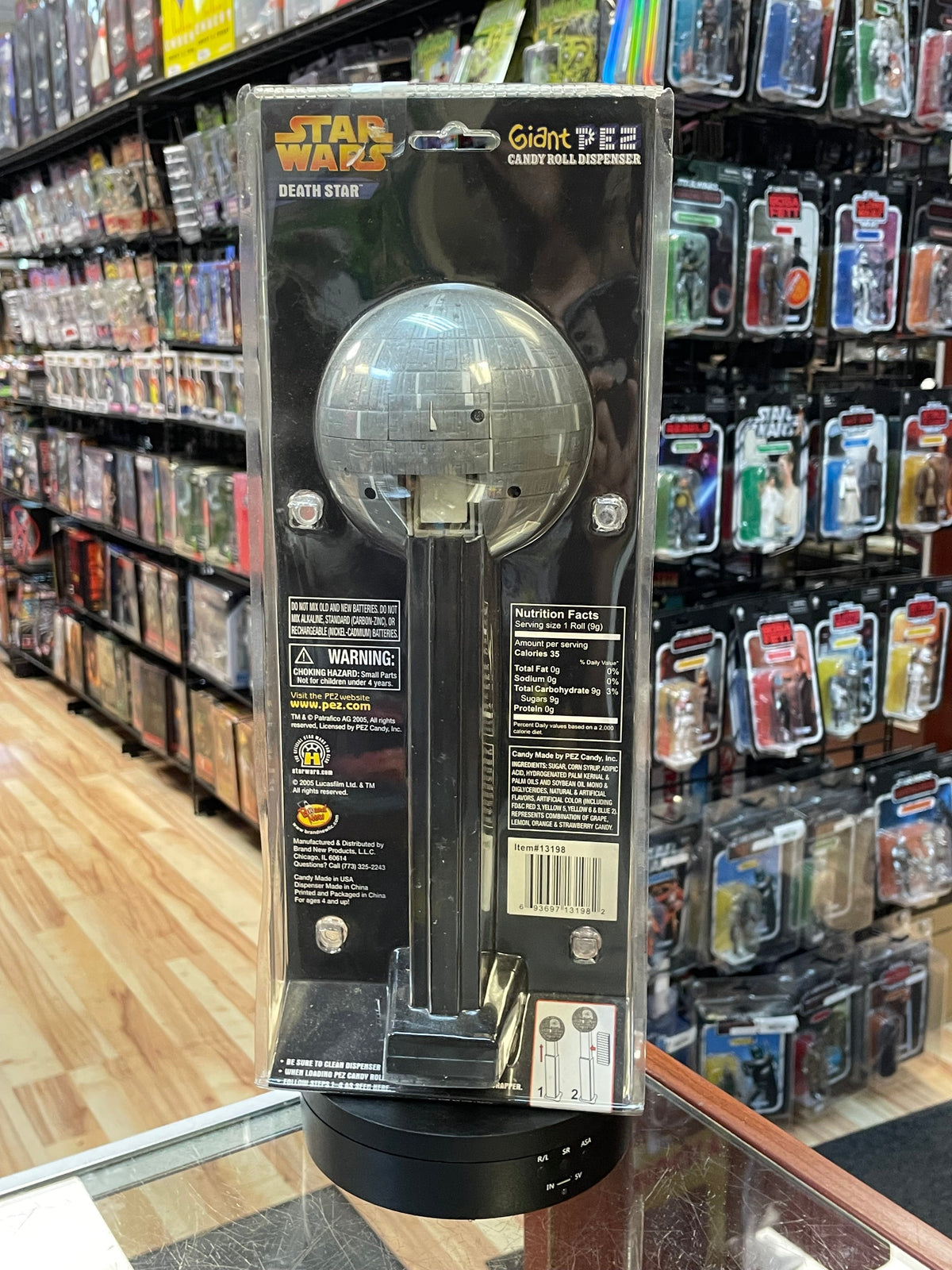 Giant Pez Death Star 12”(Star Wars, Candy Dispenser) OPEN BOX