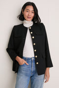 Black Tweed Jennings Jacket