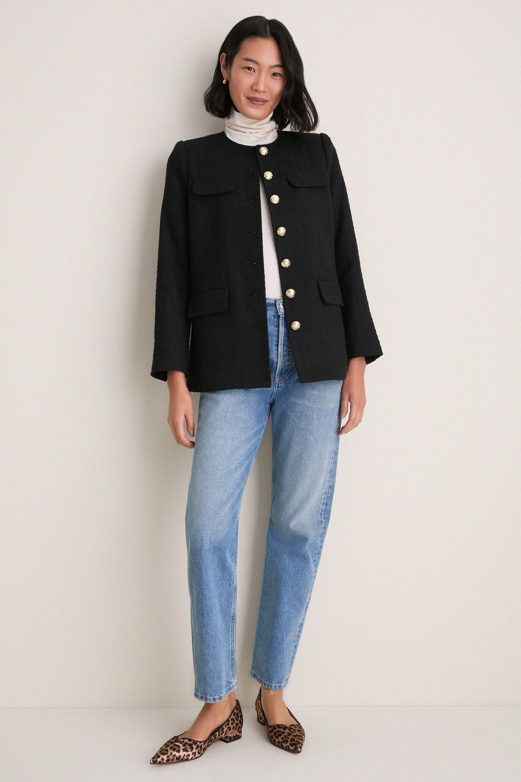 Black Tweed Jennings Jacket