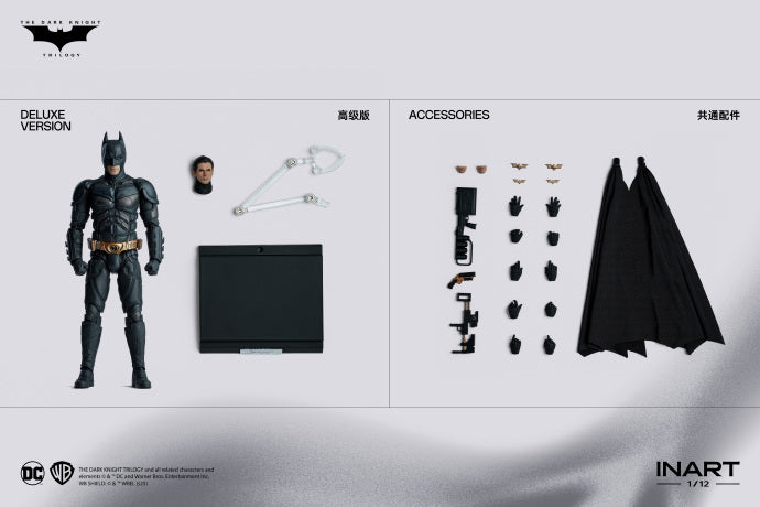 INART Batman 1/12 Scale Action Figure Deluxe Ver - The Dark Knight Rises