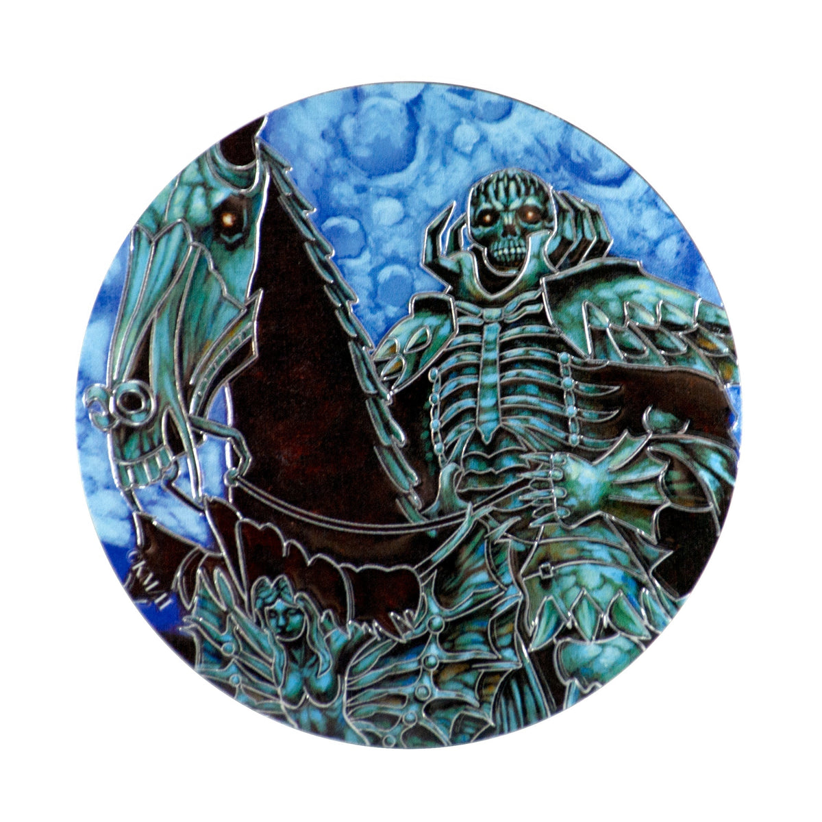 [The Great Berserk Exhibition] Berserk Engraving Sticker Skull Knight