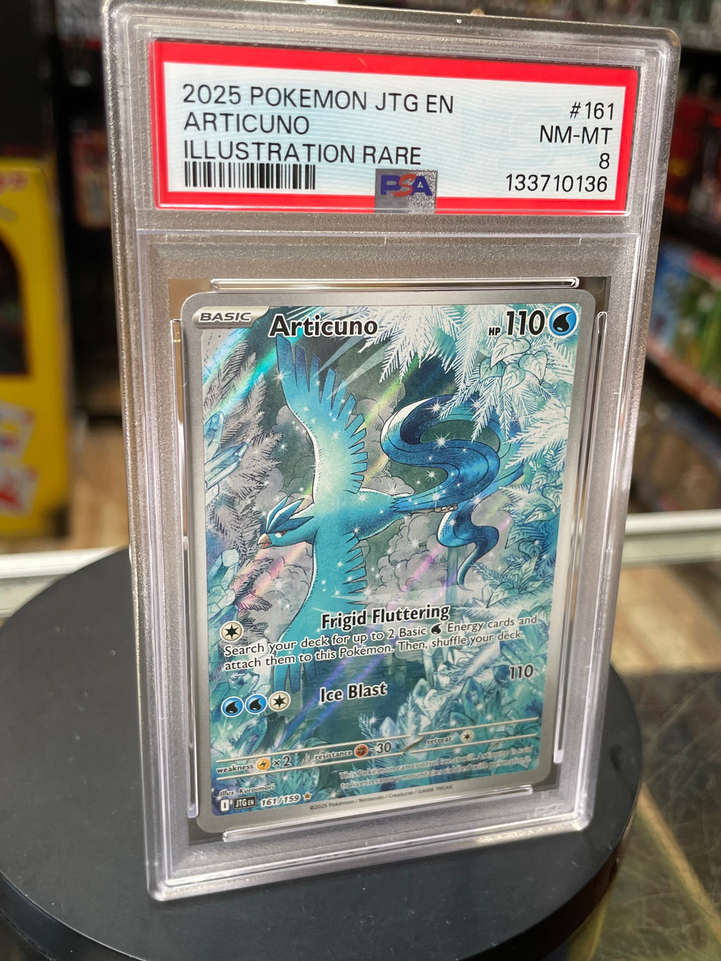 Articuno Journey Together 161/159 (Pokemon, Wizard) **PSA 8**