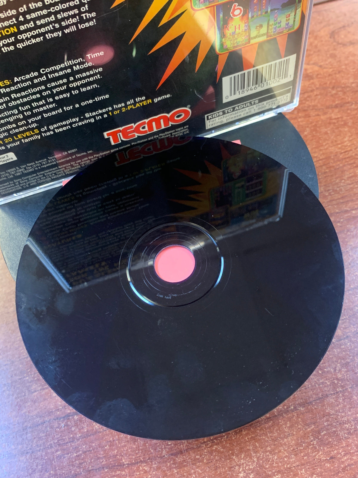 Tecmo Stackers (PS1 Playstation, Video Game) **TESTED**